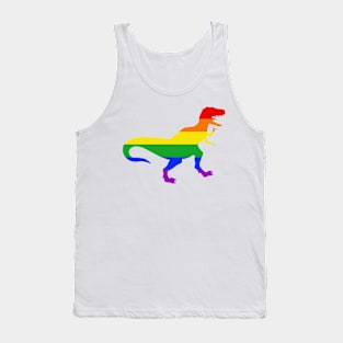 T-Rex LGBTQ Pride Dino Design Tank Top